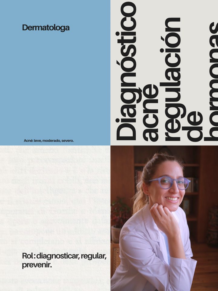 Post design: dermatologist, acne diagnosis and hormone regulation