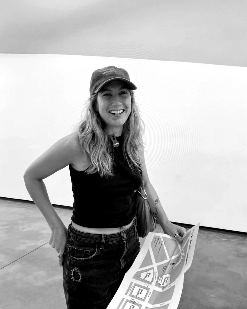 Julia Meilinger, Project and Operations Manager, black and white portrait